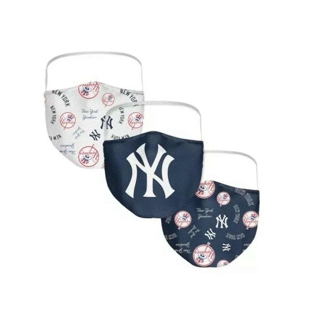 MLB NCAA Team Face Masks 3x20 Lot 60 Total – Yankees Alabama Boston Sports Cover